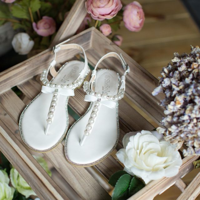 White Thong Sandals